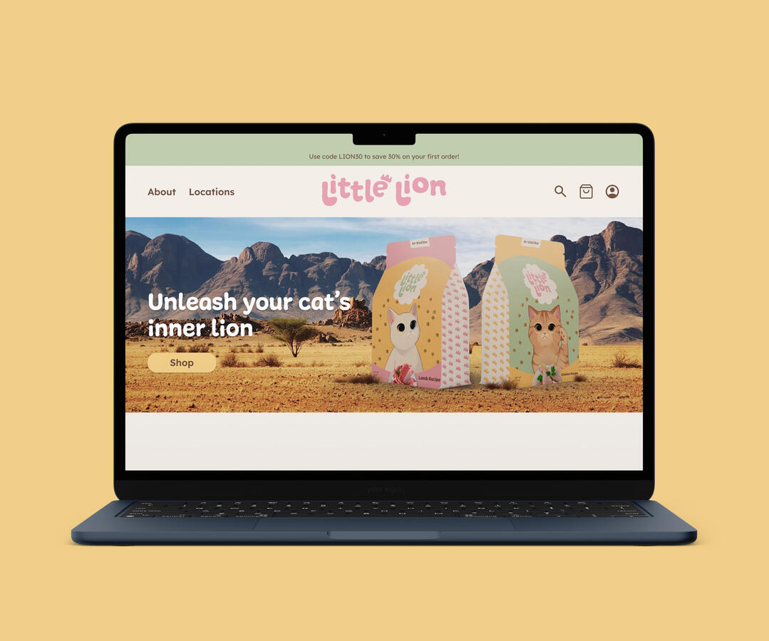 Laptop displaying the wesbite